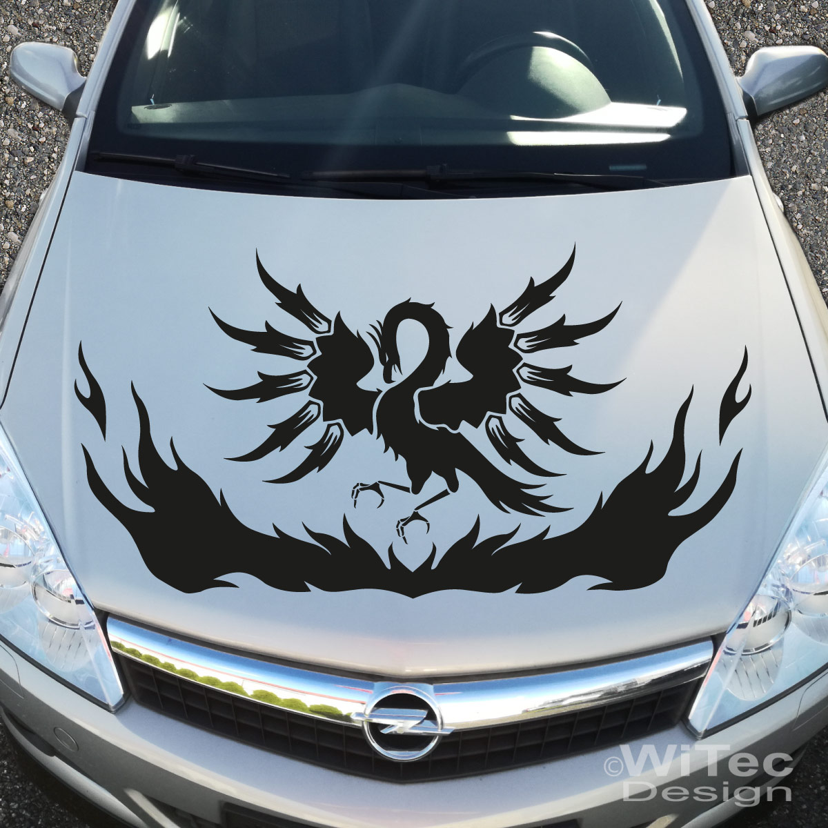 Berg Wald Autoaufkleber 100x28cm - Vinyl Dekoration Für Motorhaube & Türen