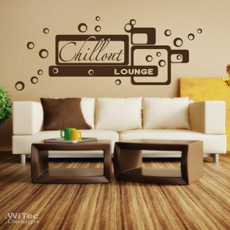 Wandtattoo Chillout Lounge Retro Wandaufkleber