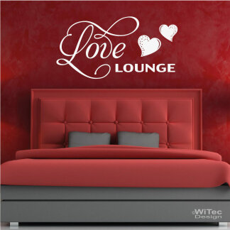 Wandtattoo Love Lounge Wandaufkleber Liebe Aufkleber