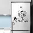 Kühlschrankaufkleber Futterstelle Dekoaufkleber Maus