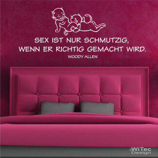 Wandtattoo Zitat SEX Liebe Wandaufkleber