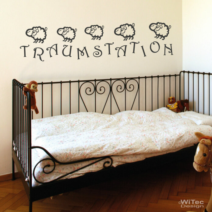 Wandtattoo Kinderzimmer Traumstation Schafe Wandaufkleber