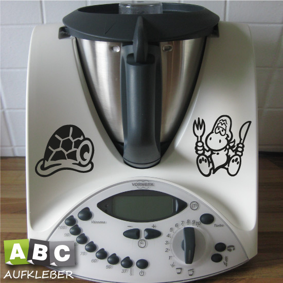 Thermomix Aufkleber Schildkröte Turtle Dekoaufkleber für Thermomix TM31