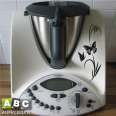 Thermomix Aufkleber Schmetterling Pflanze für Thermomix TM31 TM 31