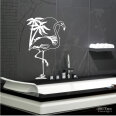 Wandtattoo Badezimmer Flamingo Palme Wandaufkleber