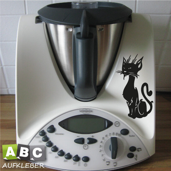 Thermomix Aufkleber Katze Deko Aufkleber für Thermomix TM31 TM 31