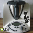 Aufkleber Katze Deko Aufkleber für Thermomix TM31