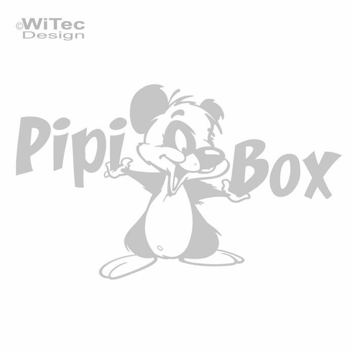 Türaufkleber Pipi Box Toilette Tür Aufkleber Stinktier WC