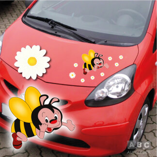 Biene Blumen Autoaufkleber Auto Aufkleber Sticker