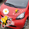 Biene Blumen Autoaufkleber Auto Aufkleber Sticker
