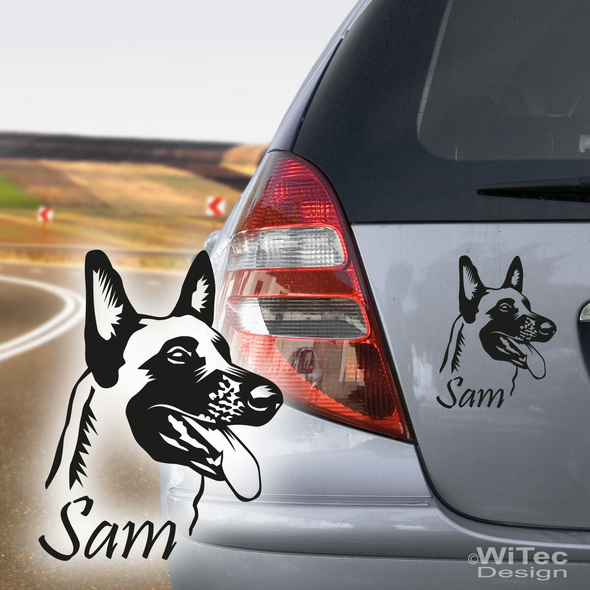 Samunshi Yorkshire Terrier Autoaufkleber   25 Farben 7 Größen 