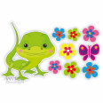 Gecko Gekko Blumen Schmetterling Autoaufkleber Auto Aufkleber