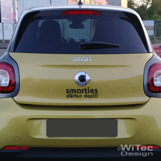 Smarties dürfen das Autoaufkleber Sticker Auto Aufkleber für Smart