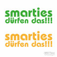 Smarties dürfen das Autoaufkleber Sticker Auto Aufkleber für Smart