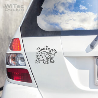 Turtle Schildkröte Smile Autoaufkleber Auto Aufkleber Sticker