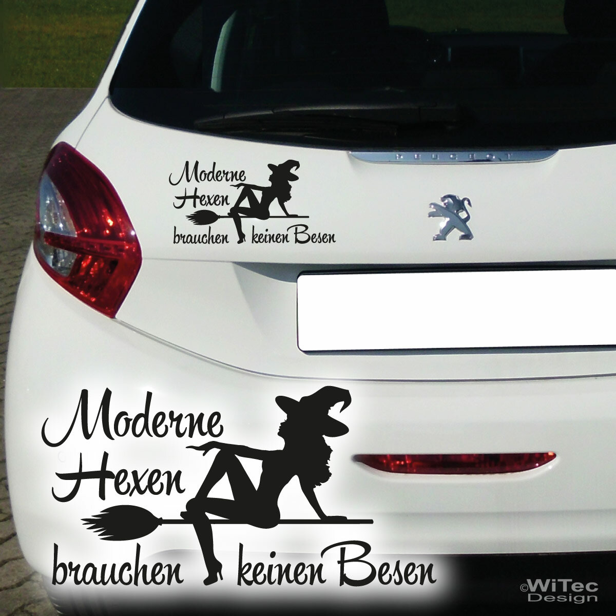 Moderne Hexen Autoaufkleber Hexe Auto Aukleber Sticker