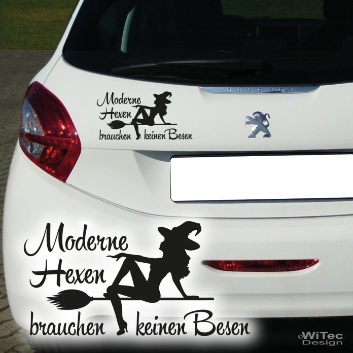 Moderne Hexen Autoaufkleber Hexe Auto Aukleber Sticker