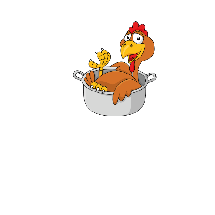 Türaufkleber Küche Hahn Gockel Huhn Kochtopf Türtattoo