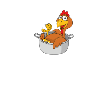 Türaufkleber Küche Hahn Gockel Huhn Kochtopf Türtattoo