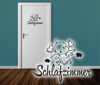 Türaufkleber Schlafzimmer Engel Herzen Türtattoo Aufkleber