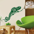 Chamäleon Leguan Reptil Wandaufkleber Wandtattoo