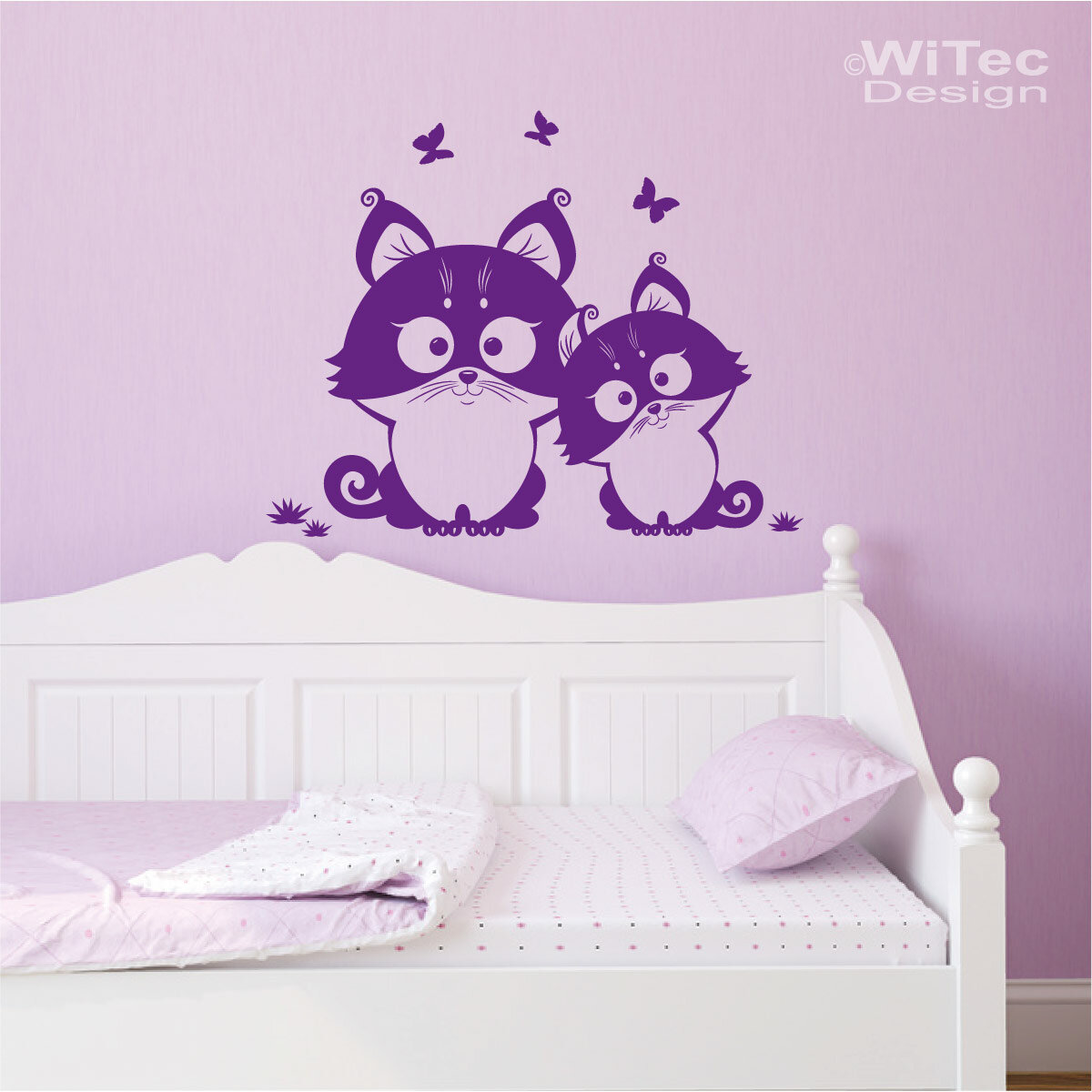 Lustige Katzen springende Wandsticker Wohnzimmer Katze Aufkleber Dekor  Tapete Kunst Schalter Abziehbild Schwarz Vinyl Schmetterling Dekoration  Küche