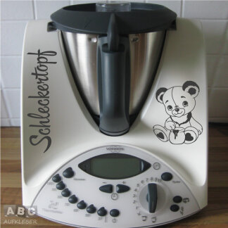 Aufkleber Teddy Schleckertopf für Thermomix TM31