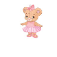 Türaufkleber Teddy Ballerina Bär Name Tür Aufkleber Türtattoo