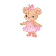 Türaufkleber Teddy Ballerina Bär Name Tür Aufkleber Türtattoo