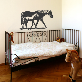 Pferd Fohlen Wandtattoo Wandaufkleber Pferde Kinderzimmer