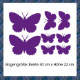 Schmetterlinge Wandtattoo Set