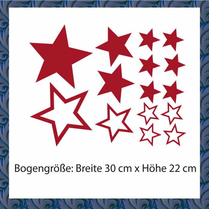 Sterne Aufkleber Set Wandtattoo