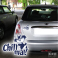 Katze Chill mal Autoaufkleber Kätzchen Auto Aufkleber Sticker