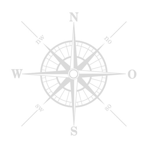 Kompass Wandaufkleber Welt Schiff Nautik Wandtattoo