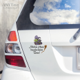 Moderne Hexen Autoaufkleber Besen Aufkleber Auto Hexe Gothic Sticker