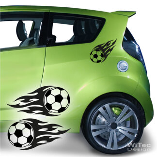 Autoaufkleber Fussball Fu&szlig;ball Auto Aufkleber