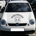Autoaufkleber Totenkopf Skull Böses Mädchen Auto Aufkleber