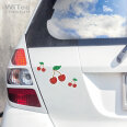 Autoaufkleber Kirschen Rockabilly SET Aufkleber Auto Sticker