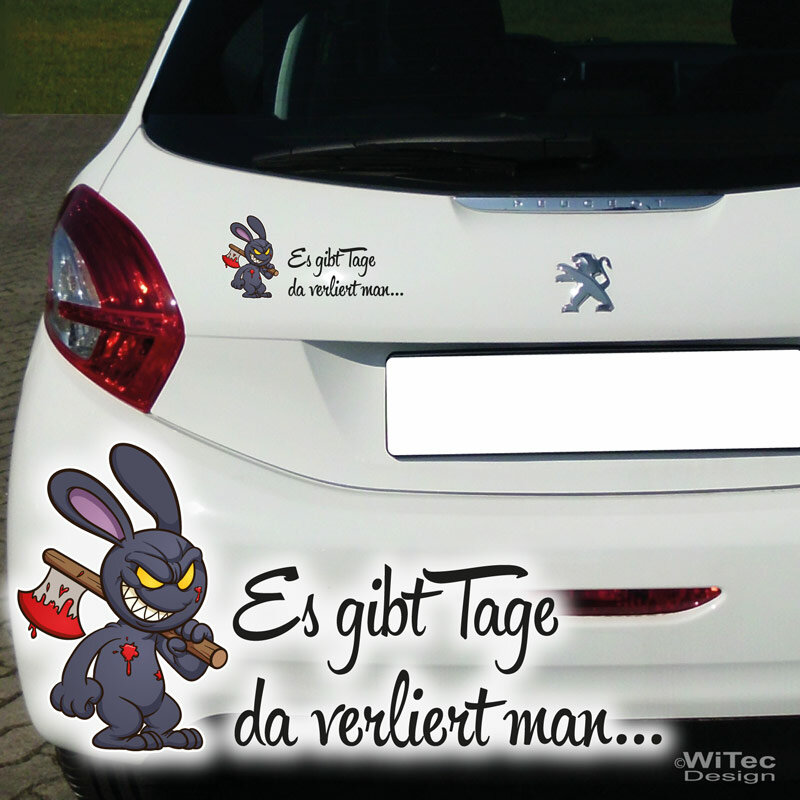 Auto Aufkleber Baby on Board Hase Tiere