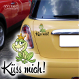 Autoaufkleber Frosch Froschkönig Küss mich Aufkleber Auto