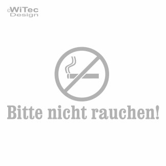 Türaufkleber Bitte nicht rauchen Büro Gewerbe Türtattoo