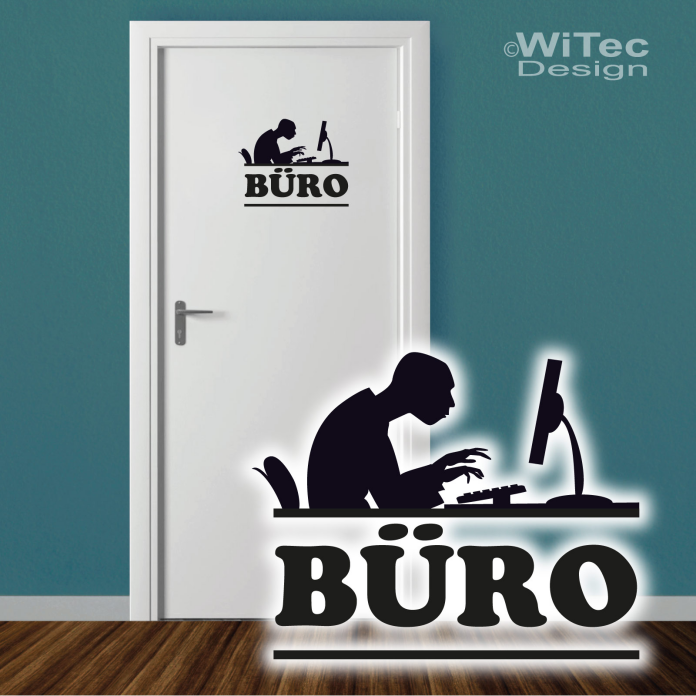 Türaufkleber Büro Gewerbe Office Türtattoo