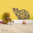 Wandtattoo Katze Tigerkatze Wandaufkleber