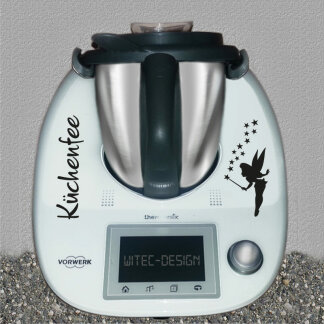 Thermomix Aufkleber K&uuml;chenfee Elfe Sterne f&uuml;r...