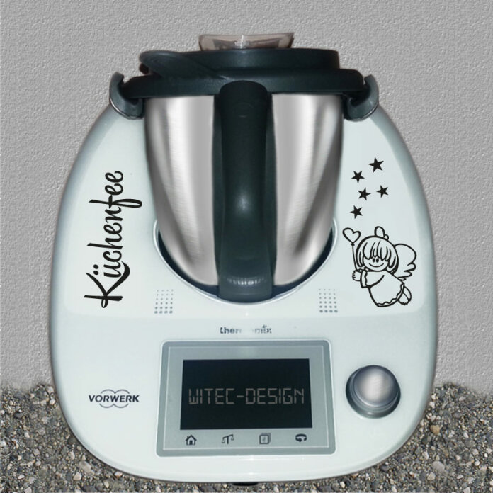 Thermomix Aufkleber Küchenfee Engel Sterne Aufkleber für Thermomix TM5