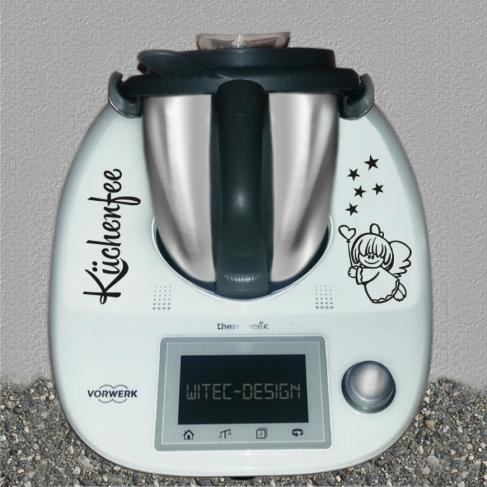 Thermomix Aufkleber Küchenfee Engel Sterne Aufkleber für Thermomix TM5