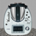 Thermomix Aufkleber Schaf Blumen Wunschtext Aufkleber für Thermomix TM5