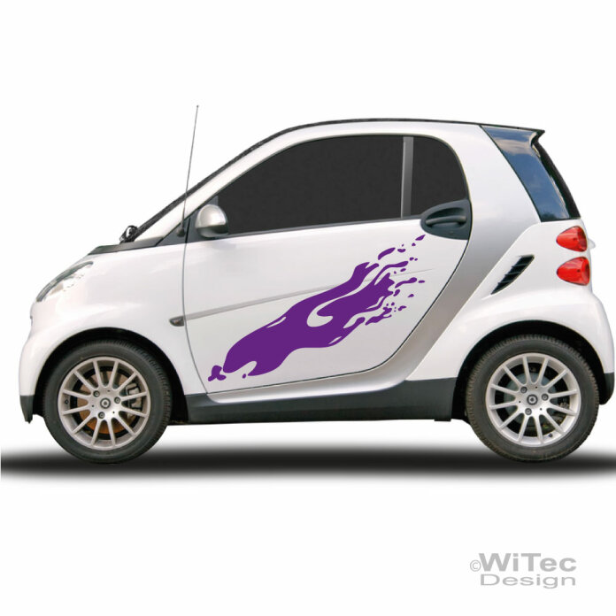 Autoaufkleber Dirty Seitenaufkleber Set für Smart