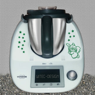 Thermomix Aufkleber Engel Sterne Dekoaufkleber f&uuml;r TM5