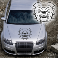 Autoaufkleber Bulldogge Auto Aufkleber Motorhaube